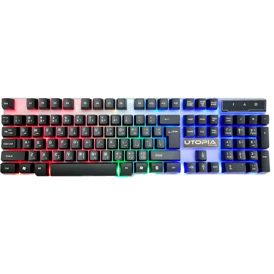 Keyboard Wired UTOPIA Gaming Blue Switch BA-505
